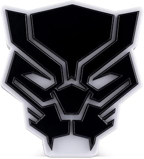 Marvel Black Panther LED Mood Light - Collectible Mask Lamp, White, 6 Inches Tall