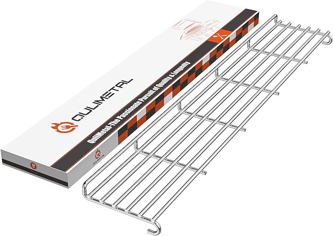 QuliMetal Grill Warming Rack for Weber GS4 Genesis II E-410, II S-410, II SE-410 Grills, Grill Parts for Weber Genesis II 400 Series, Stainless Steel Warming Rack for Genesis 66045