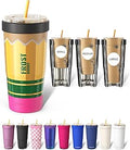 Frost Buddy Togo Buddy | 30 oz Stainless Steel Vacuum Insulated Tumbler | To Go Coffee Cup – Iced Coffee Cups, Iced Coffee Sleeve, Travel Mug, Thermal Cup for Hot & Cold Drinks, Dunkin Cup (Pencil)