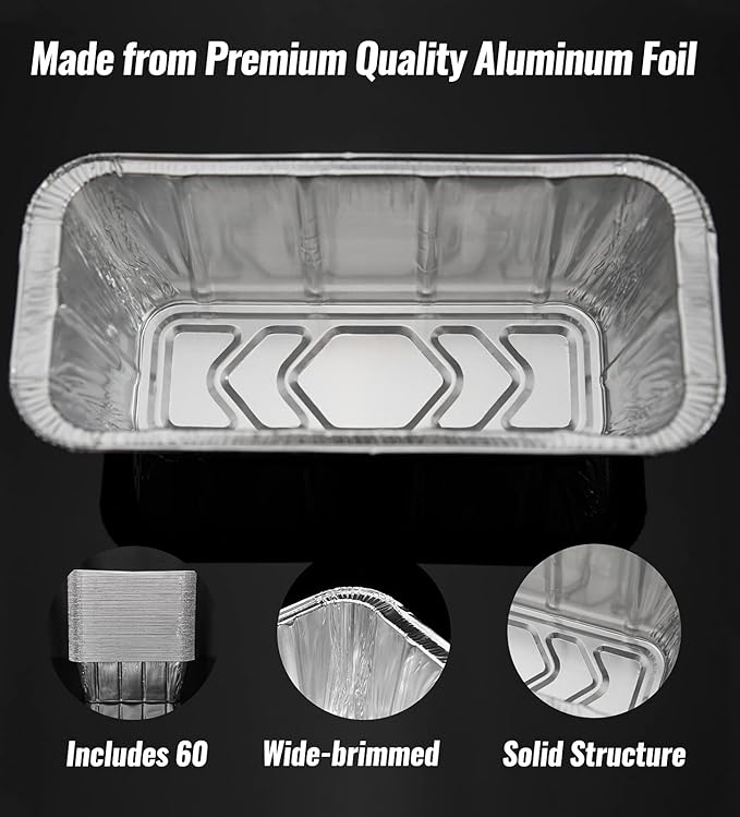 NUPICK 20 Pack Grease Cup Liners for Blackstone 17"/28"/36" Griddle, Drip Pan Liners for Blackstone 5017, Disposable Aluminum Foil Drip Pan Liner