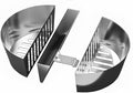 SnS Grills Slow ’N Sear FireBaskets with Water Pan – Heavy Duty Stainless Steel Charcoal Basket for 22" Weber & Similar Kettle Grills – Two Zone Cooking & Heat Management
