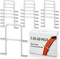 Yaocom 25 Pcs Distribution Rings Aluminum D Ring for Sorting Out Electric Cables, Cable Management, for Commercial and Residential Use, Silver(3 Inch)
