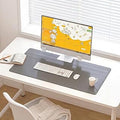DAWNTREES Desk Mat for Desktop,PU Leather Desk Pad Protector,Non Slip, Large Mouse Pad and Keyboard Mat, Waterproof Writing Pad for Office and Home (Dark Gray)