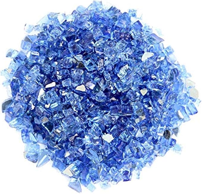 Hiland RFGLASS-2-CBLT Fire Glass, 20 lb, Cobolt
