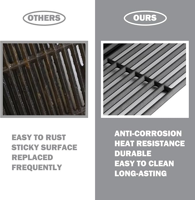 463642316 Grill Replacement Parts for Charbroil Tru Infrared Grill Parts Commercial 2 Burner 463245518 463644220 463246118 Infrared Grill Grates G362-2100-W1 Emitter G460-0500-W1 Cooking Emitter Panel