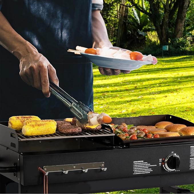 SafBbcue Grill Grate for Blackstone 1819 Griddle & Charcoal Combo Cast Iron Replacement Grate – Durable, Easy to Use Outdoor Cooking Accessory
