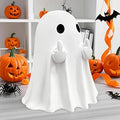 donciety Ghost Figurine Ghost Decor 4.5 inch, Funny Ghost Statue, Cute Ghost Figurine, Ghost Statue Halloween Decoration for Gift (Big White)