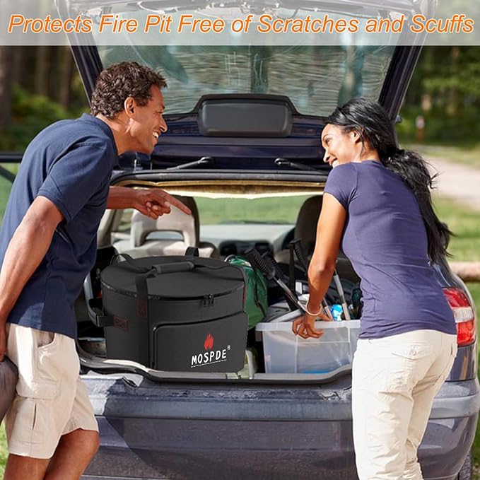 Carry Bag Fits for EAST OAK Fire Pit Smokeless 17'' Firepits, Carrying Bag for Portable Outdoor Bonfire Fire Pit Water-Resistant 17 Inch, Fit for 17'' Fireplaces for Outside