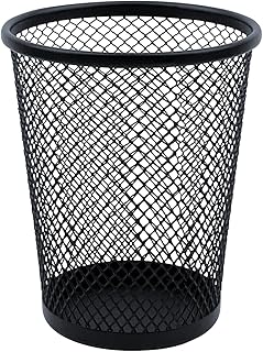 HSYMQ Desk Pencil Pen Holder, Wire Mesh Pen Cup Holder for Desk Organizer and Office Desk Accessories (1 Pack)