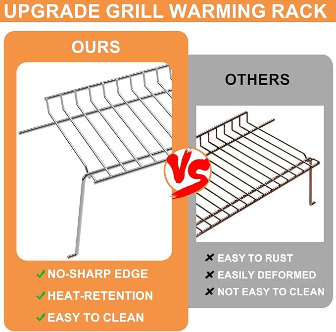 G470-0001-W1 Grill Warming Rack for Charbroil Performance 4 Burner Grill Replacement Parts 463342119 463347519 463342118 463376117 463376217 463332718, Swing Away Grid for Charbroil Accessories