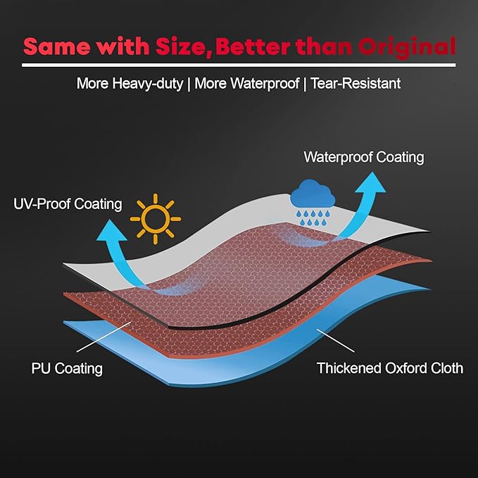 Zettum Fire Pit Cover Round 40 Inch - Outdoor Firepit Cover Heavy Duty & Waterproof, 600D Patio Fire Table Covers Gas Fire Pit Accessories Fade & Weather Resistant Brown - 40 x 40 x 20 Inch