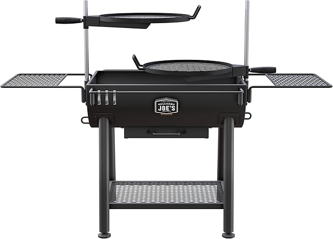 Oklahoma Joe's Firecraft Series Modular Open Fire Barrel Charcoal Grill with 480 sq. in. Cooking Area in Black