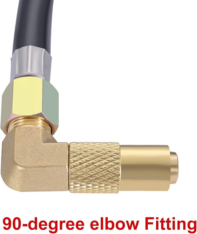 6 Feet Propane Adapter Hose with Regulator to Quick Connect for 17"/22" Blackstone Tabletop Camper Grill,Propane Accessories and Replacement Parts for 17"/22" Blackstone Griddle (6 Feet)