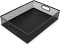 Desk Drawer Organizer, A4 Large Metal Mesh Desk Organizer Tray, Versatile Storage Box Set for Office Home Supplies,13 x 9 inches