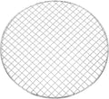 uxcell Round Cooking Rack, Dia 9.8 Inch Stainless Steel Grill Grate Cross Wire Barbecue Grill for Cooking Baking Air Fryer Racks, Silver