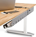 PAMO Cable Management Under Desk for Easy mounting Under-Table I Set of 2 - with 10X Cable Ties I Desk Organizer for Office/Home Office Table Thoughtful Cable Tray Holder
