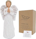 Guardian Angel Figurine - Prayer Angel Collectible, Encouragement Present for Hope and Healing