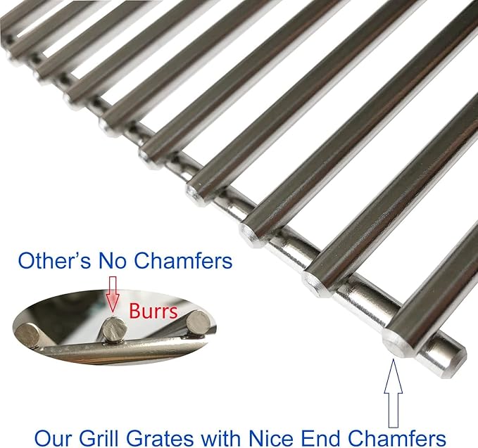 8mm 1 Pack Bull BBQ Lion Premium BBQ Grill Grate Replacement Parts For Bull 16517 BBQ Angus, Brahma, Lonstar Select, Outlaw Steer Premium, Lonestar Select, 7 Burner Premium, 65073 L60000 L75000 L90000