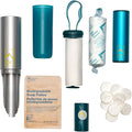 AR Adventure Ready Backpacking Trowel Toilet Kit - Includes Aluminum Camping Shovel, Toilet Paper, Packout Bags, Soap Flakes & Compressed Towelettes