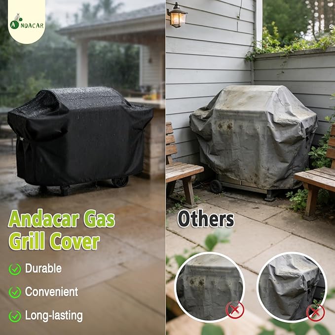 Grill Covers 76 inch for Nexgrill Oakford 1150 Pro Grill Model 810-0072 Cover, Waterproof Outdoor Barbecue Covers for Weber Gas Grill and More (Cover Only) - 76" L×26" W×47" H