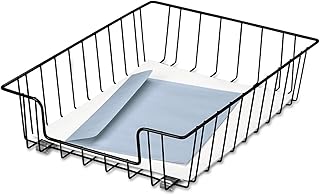 Fellowes Workstation 3" Letter Desk Tray Organizer, Wire, Black (60112)