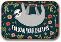 Studio Oh! Medium Metal Catchall Tray by Studio Oh! - Follow Your Dreams Sloth - 7" x 4.75" - Dish Tray with Unique Full-Color Artwork - Holds Jewelry, Change, Paperclips & Trinkets