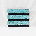 Sample Acoustic Wood Panel for Wall, 5.9"x4.7" Soundproof Wood Slat Panel for Wall and Ceiling, 3D Fluted Sound Absorbing Paneling for Interior Wall Decor, Office, Study Room, Weathered Turquoise