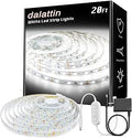 dalattin White LED Strip Lights, 20ft Dimmable Super Bright 24V Led Tape Light 6500K 360 LEDs Lights for Bedrooms, Mirror, Kitchen, Home Decoration Daylight White