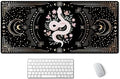 SSOIU Large Mouse Pad, Boho Snake Witch Desk Mat for Desktop, Women Girls Waterproof Gaming Mousepad, Moon Phases Computer PC Laptop Protector Writing Pads for School Office Home 35.5" x 15.7"