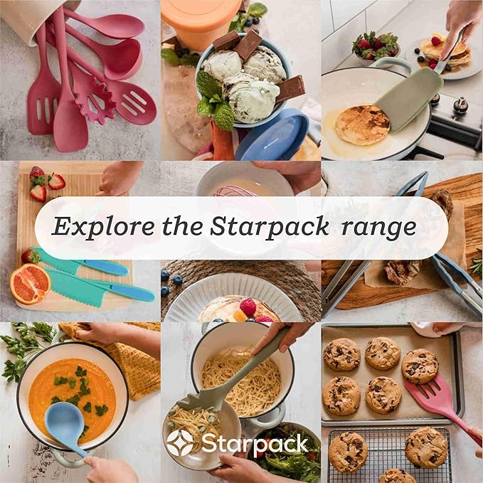 Starpack 'Brush it On' Silicone Basting Brush for Cooking - Grill Basting Brush High Heat Resistant 600°F - Pastry Applicator for Cooking and Baking - Silicone Oil Tool - BBQ Sauce Brushes