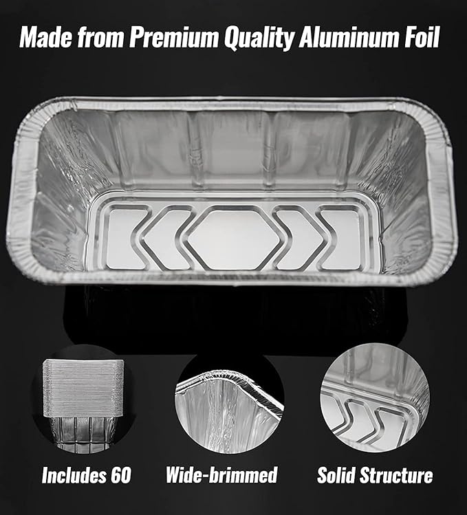 NUPICK 100 Pack Grease Cup Liners for Blackstone 17"/28"/36" Griddle, Drip Pan Liners for Blackstone 5017, Disposable Aluminum Foil Drip Pan Liner