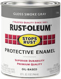 Rust-Oleum 7786502 Protective Enamel Paint Stops Rust, 32-Ounce, Gloss Smoke Gray
