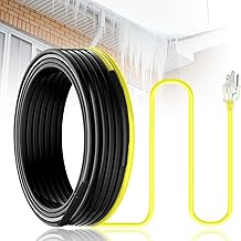 65 FT Industrial Grade Gutter Heater Cable, YeloDeer Heat Tape for Roof and Gutters, Self-Regulating Roof Melt Ice Dam & Pipe Freeze Protection, 8W/FT 120V
