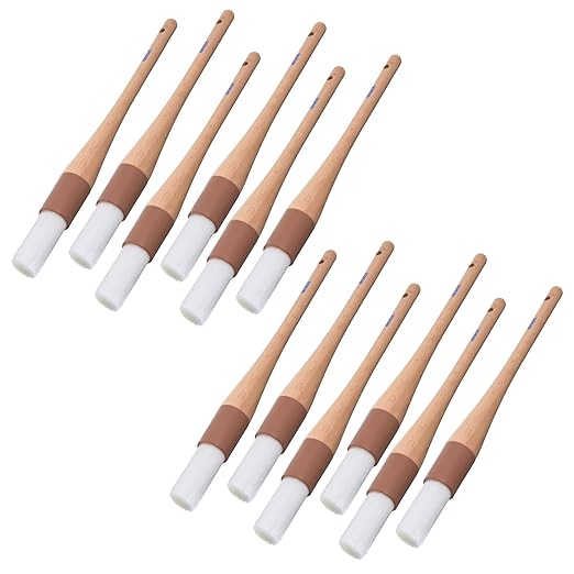 SPARTA 4040000 Nylon Round Brush, Dishwasher Safe With Nylon Bristles, 1 Inch, Brown, (Pack of 12)