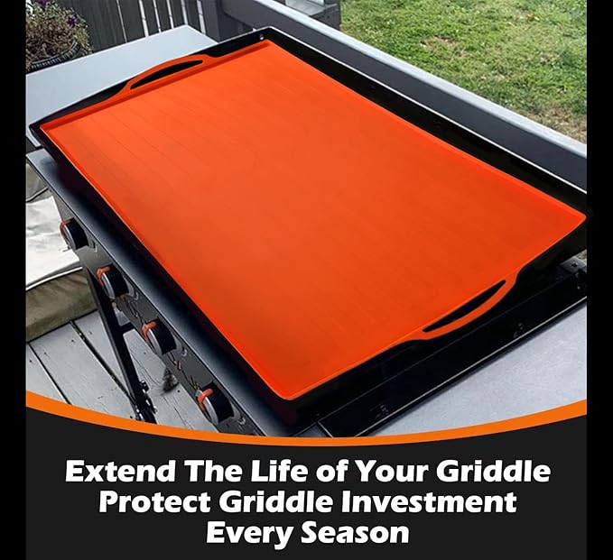Griddle Silicone Protective Mat Accessory compatible with Camp Chef Single Burner Fry Griddle 14 in. x 16 in, Heavy Duty Food Grade Silicone Mat, Protects Grill from Rodents, Insects, Debris Rust