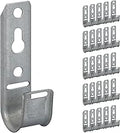ICC 3/4-Inch Wall Mount J-Hook – 25-Pack, Cable Support 3/4" J Hooks Without Retainer Clips, Galvanized Steel with Zinc Finish – for Structured Cabling and Cable Management