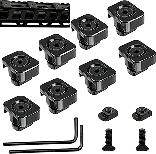 Metal Pressure Switch Cable Guides for M-LOK System, Flashlight Laser Wire Management Clips (8 Pack)