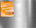 24 x 30 In Stainless Steel Backsplash - Kitchen Wall Splash Guard Behind Stove, Easy Clean and Installation