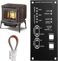 250-00011 Pellet Stove Circuit Control Board Fit For Lopi Yankee Leyden Pioneer 1997+ Models Fit For Avalon Astoria Newport 1997+ Models Pellet Fireplace Control Panel Replaces 100-00202 100-00203