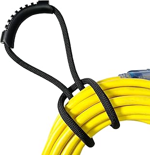 Loop-It Storage Straps by Wrap-It Storage - 18-inch (3-Pack) Black - Extension Cord Organizer, Vacuum Hose Holder, Shop Storage, Air or Water Hose Organizer for your Home, Garage, Boat, RV and More