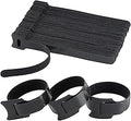 MVYC 150PCS 8 Inch Reusable Cable Ties Wire Ties Cord Organizer Cable Organizer Adjustable Cable Management Black