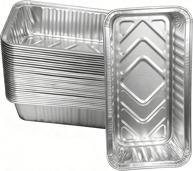 Grill Drip Pan Liners for Traeger Timberline 850 and 1300 (Gen 1 and 2 Models) Pellet Grills, BAC404 & BAC582 Aluminum Grease Trays Replacement Parts for Traeger Timberline Pellet Grills, 30 Packs