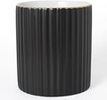 CROWNOS Pen Holder for Desk, Ceramic Pencil Cup Office Desk Organizer, Makeup Brush Holder, Black