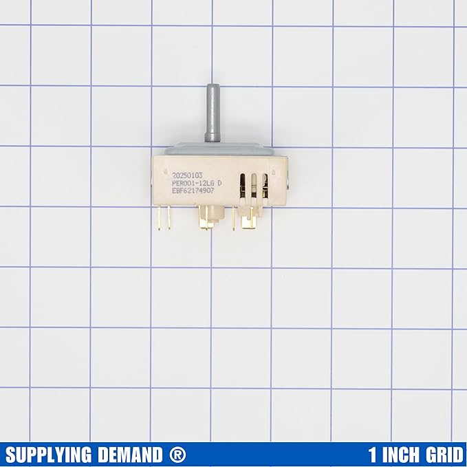 Supplying Demand EBF62174907 Range Surface Element Infinite Control Switch - Replaces EBF62174902, EBF62174904