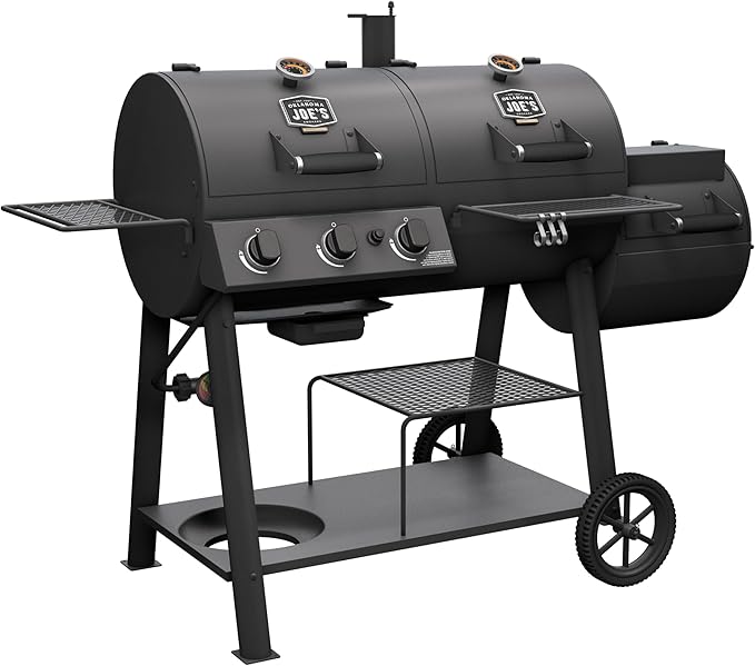 Oklahoma Joe's Canyon Combo DLX Charcoal and Propane Gas Smoker & Grill - 24203005
