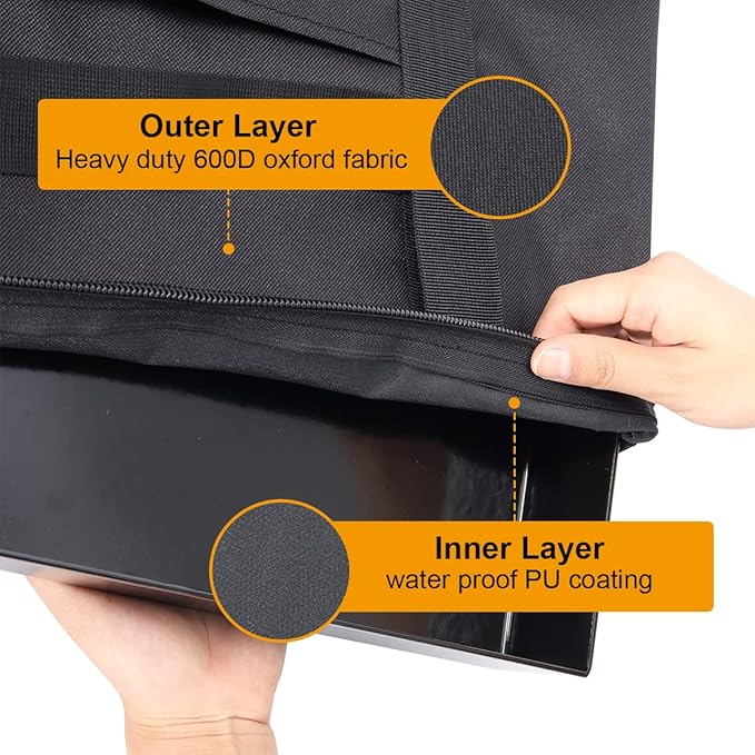 Griddle Carry Bag for Camp Chef SG30-14x16, SG14, FG20, MSG20, CGG16 Models, Compatible with Camp Chef Single Burner Griddle, Heavy Duty 600D Waterproof Dustproof Carry Bag - 21.5'' x 17.5''