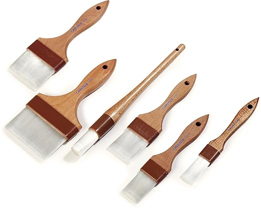 SPARTA 4039600 Nylon Wide Brush, Flat With Nylon Bristles, 1.5 Inches, Brown, (Pack of 12)