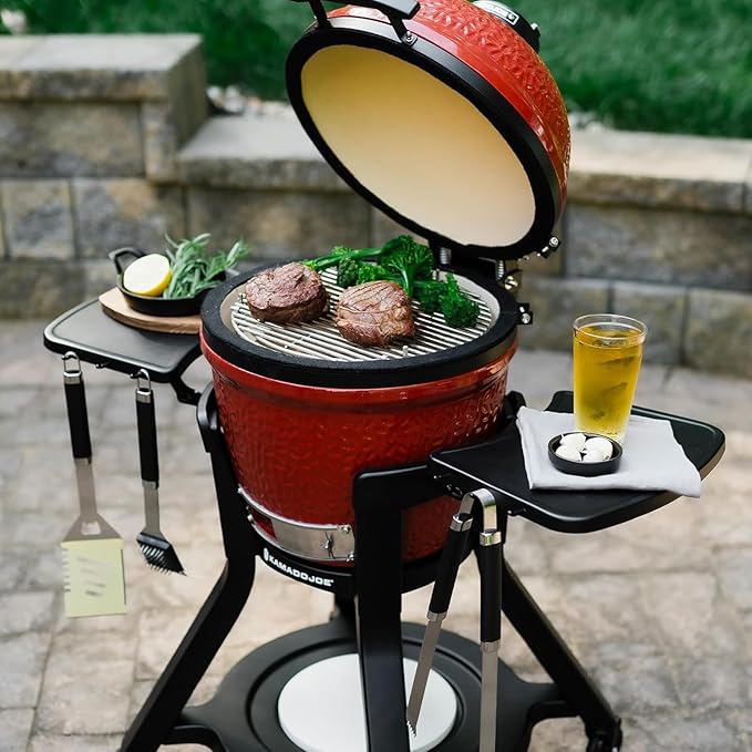 15-1/2" Round Cooking Grids Grates for BGE M, Big Green Egg Medium, Brinkmann, Cook'N Cajun Charcoal Grill