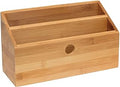 Lipper International 808 Bamboo Wood 2-Slot Office Supply Desk Organizer, 10 3/4" x 4 1/8" x 6"