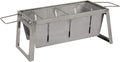 Fire Sense 63724 Stainless Steel Foldaway Charcoal Grill Heavy Duty Stainless Steel Construction For Outdoor Barbecues Camping Tailgating Traveling Charcoal Grate & Carry Bag Included